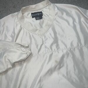 FootJoy Golf Pullover Mens Large Windbreaker FJ Lined Jacket